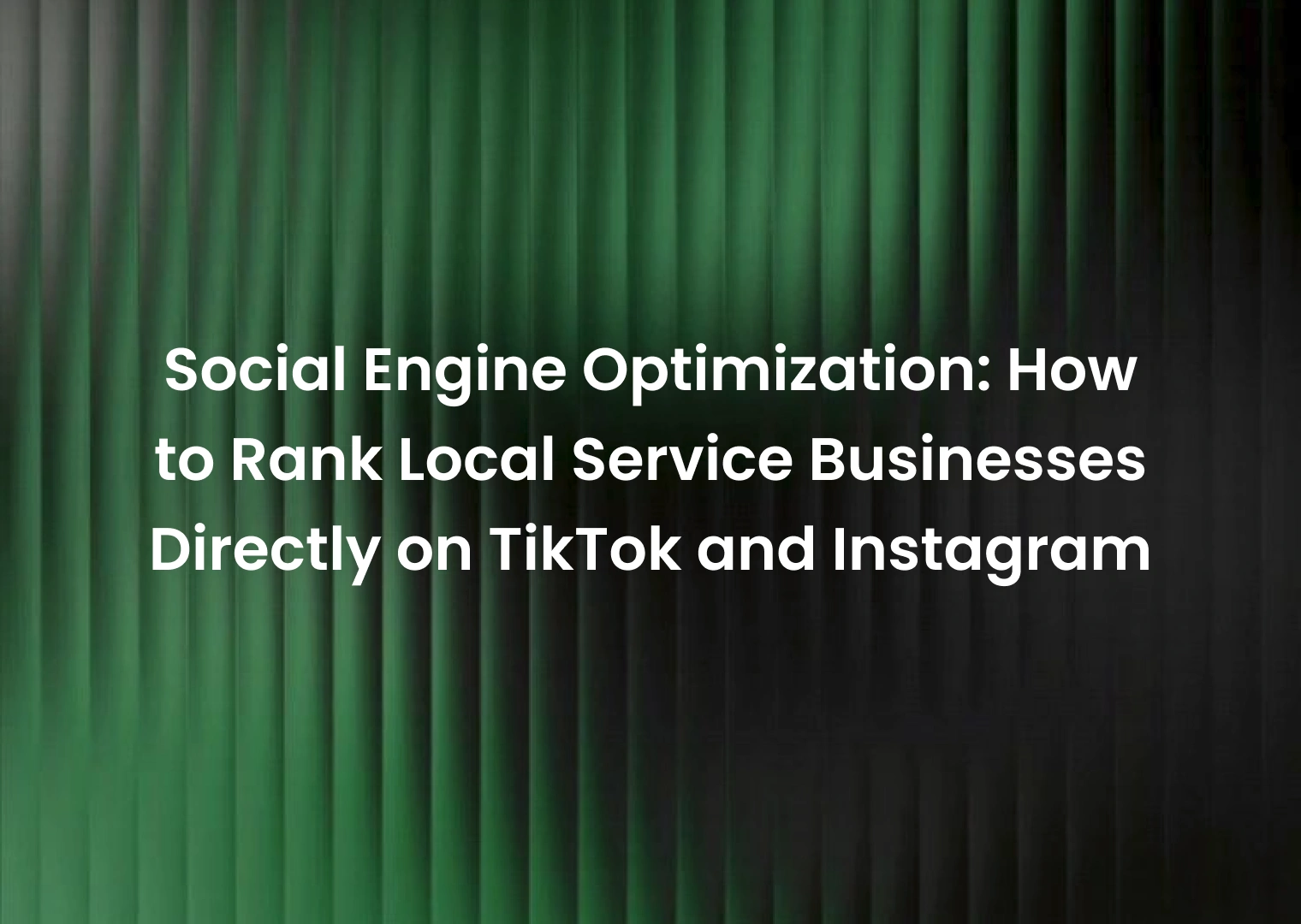 Social Engine Optimization